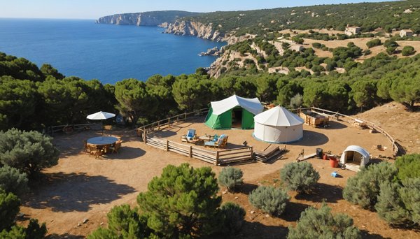 Les campings écologiques autour de Roquebrune