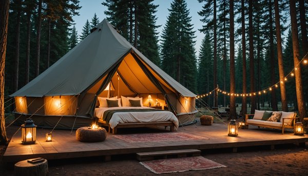 Le meilleur du glamping : Luxe, confort et nature réunis