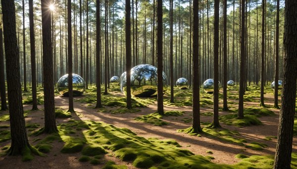 La forêt des landes: labyrinthe de l'art contemporain